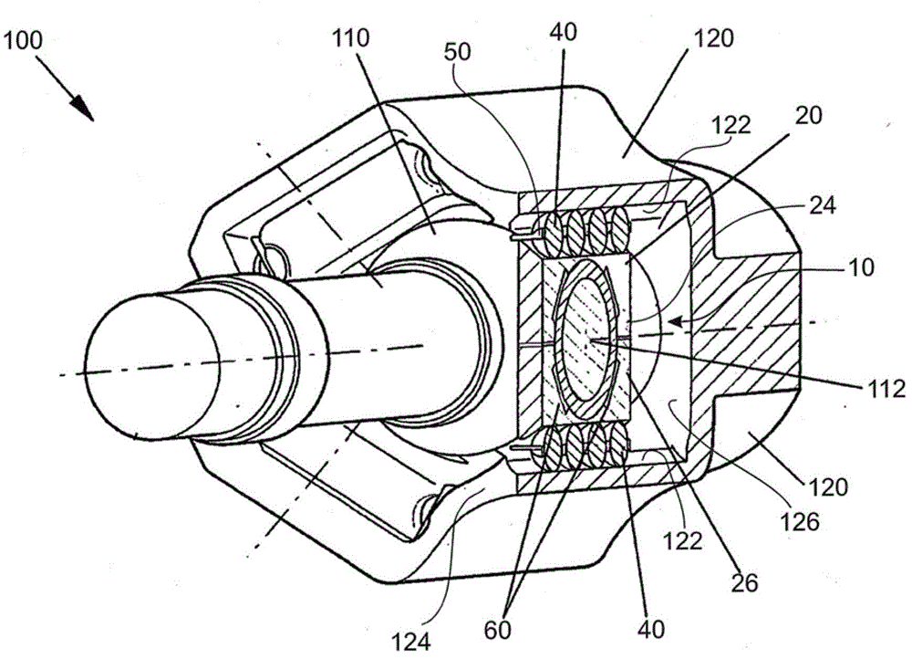 Roller element of tripod joint and tripod joint