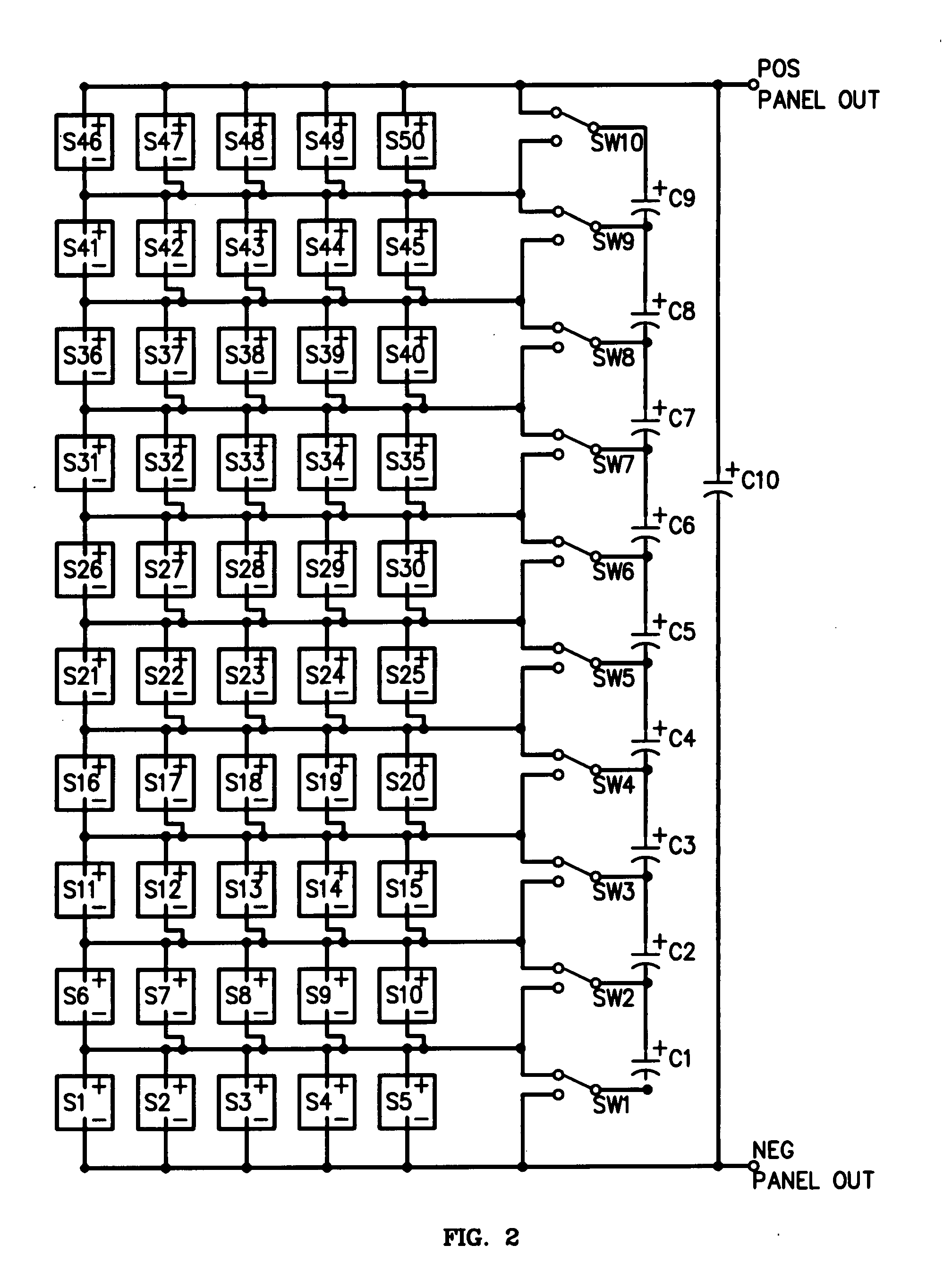 Parallel and virtual parallel interconnection of solar cells in solar panels
