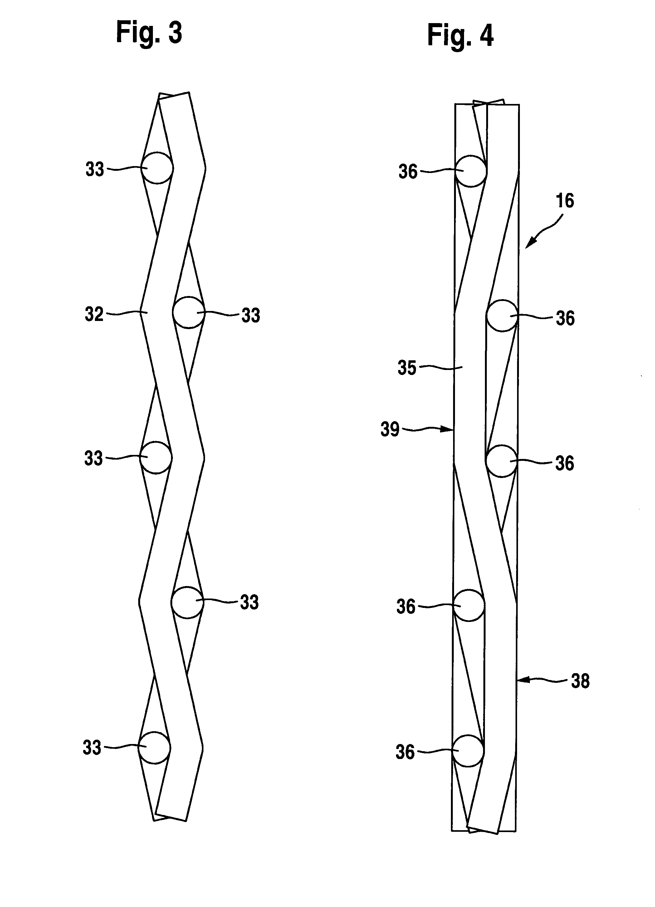 Corrugated or pleated flat material