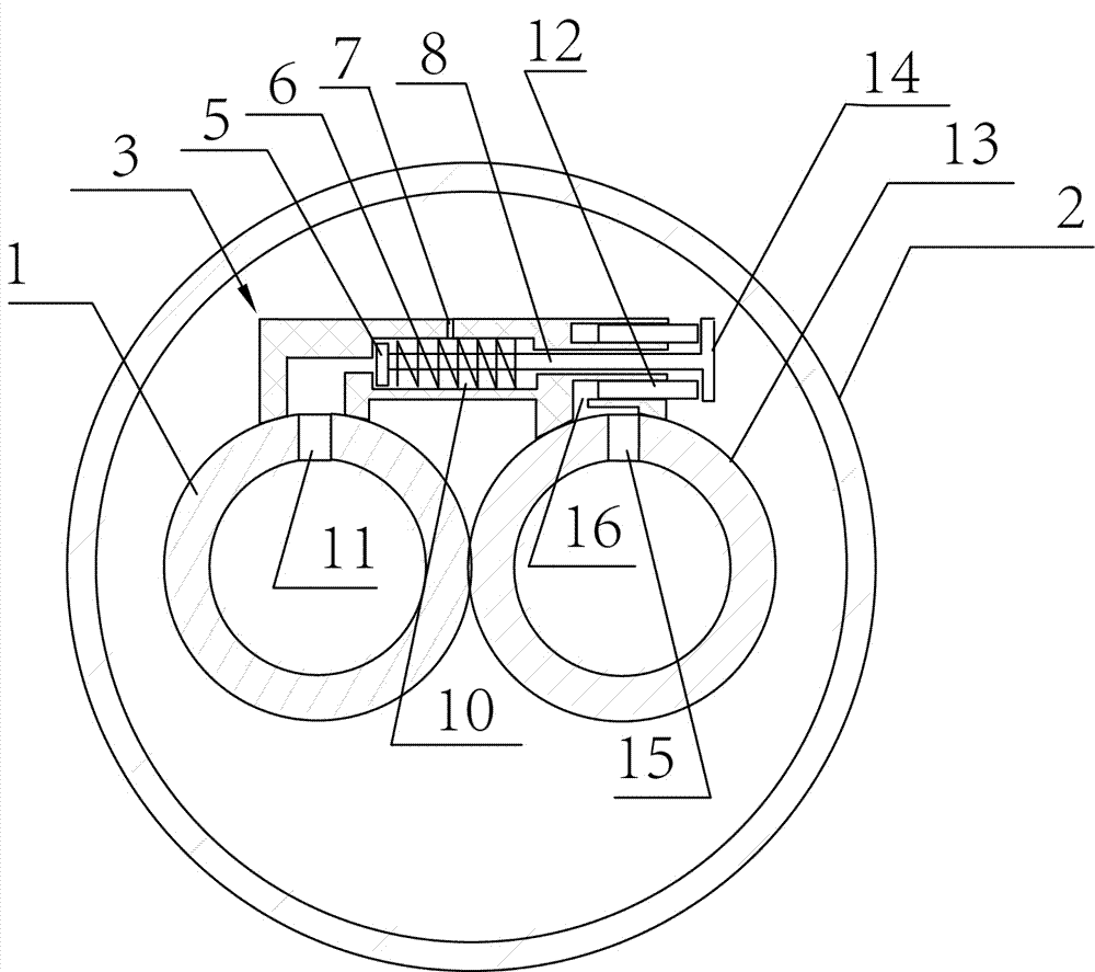 Concatenation airbag with inflating-deflating cavity