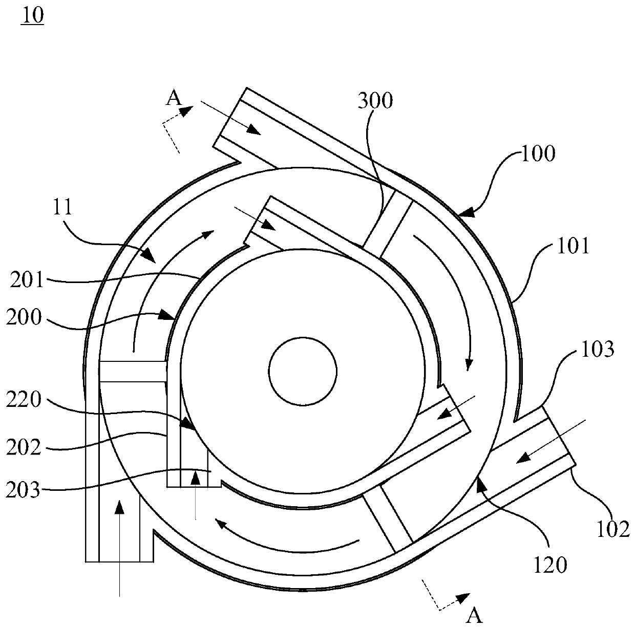 Separator and dust suction device