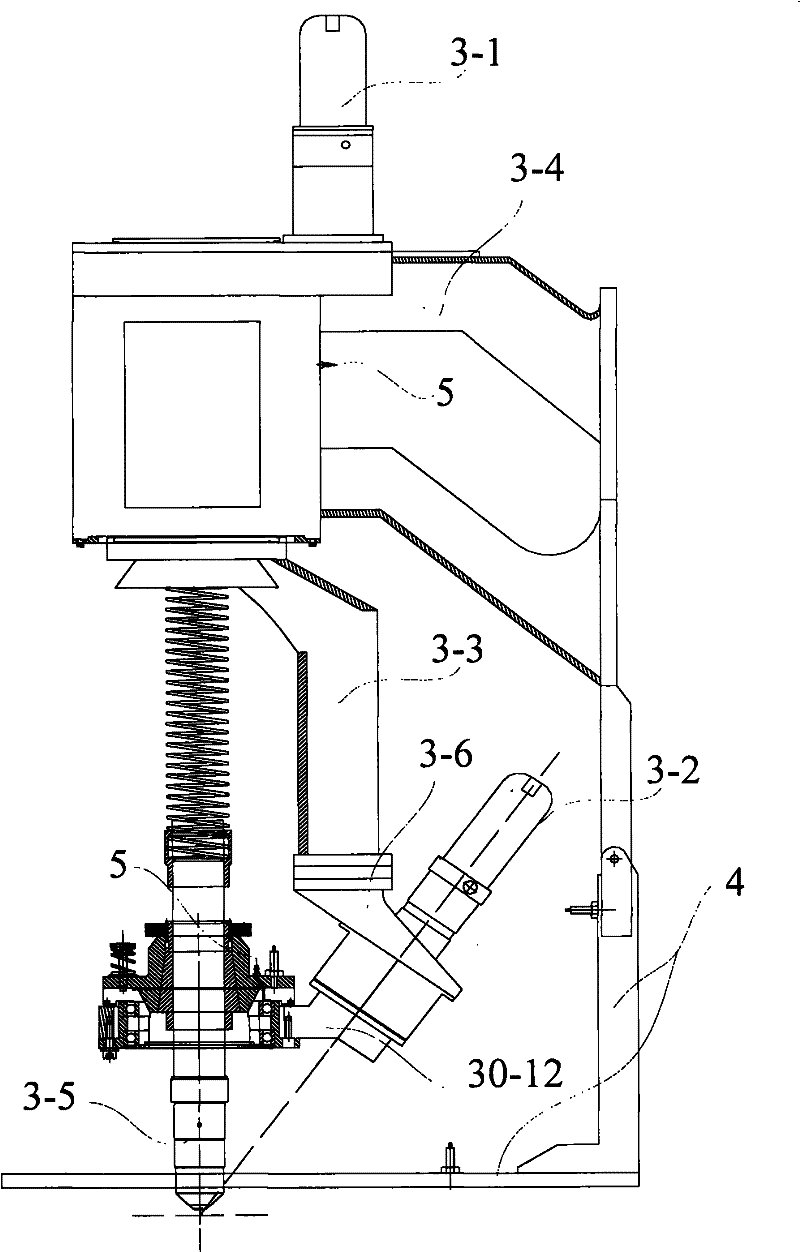 Fitting angle infinite rotary bevel cutting device