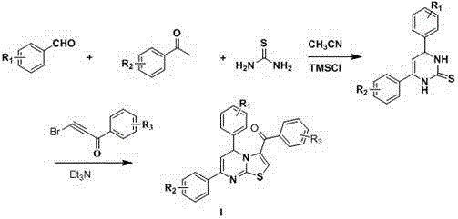 3‑Benzoyl‑5,7‑diphenyl‑5h‑thiazolo[3,2‑a]pyrimidine derivatives and their applications