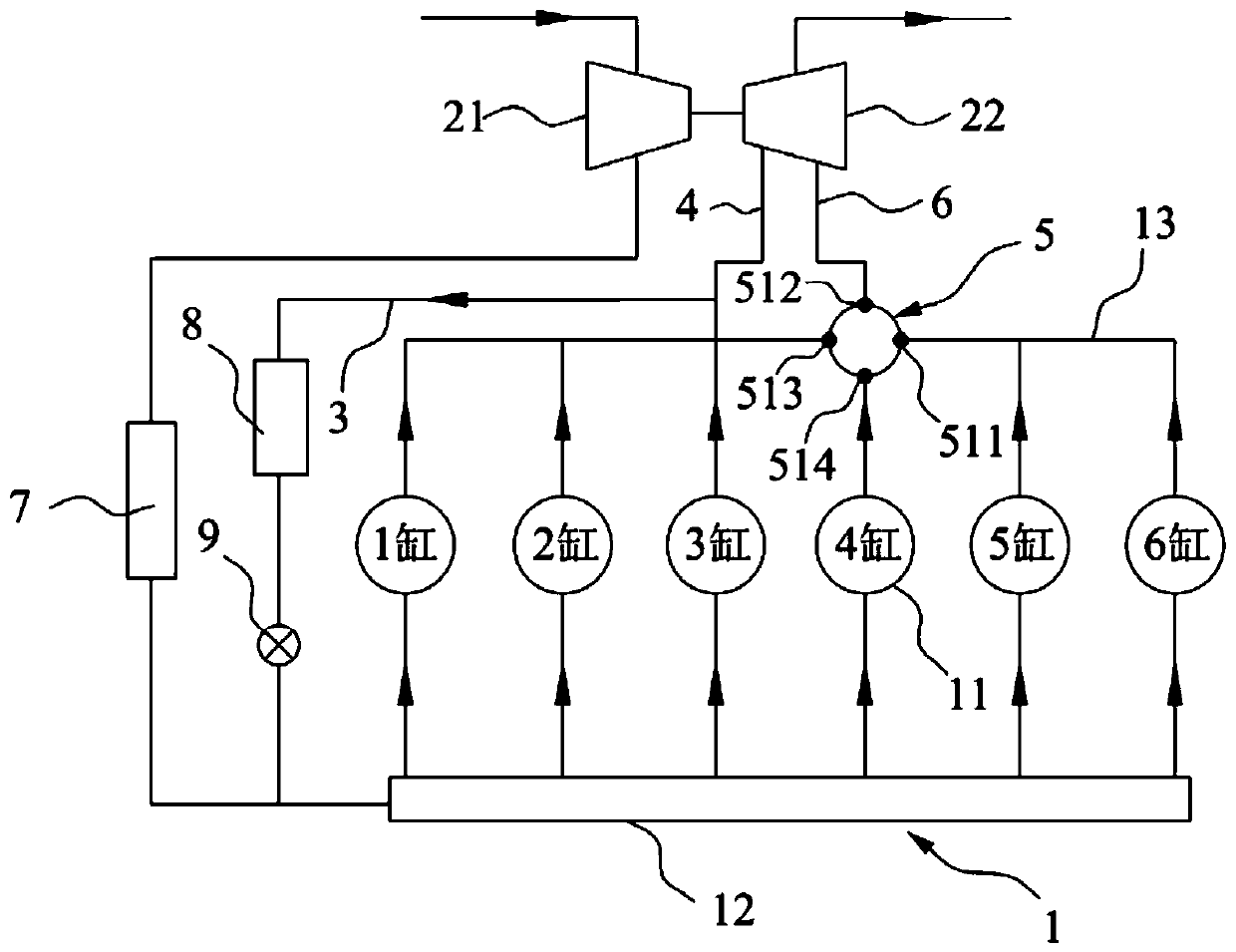 A kind of egr system and its control method