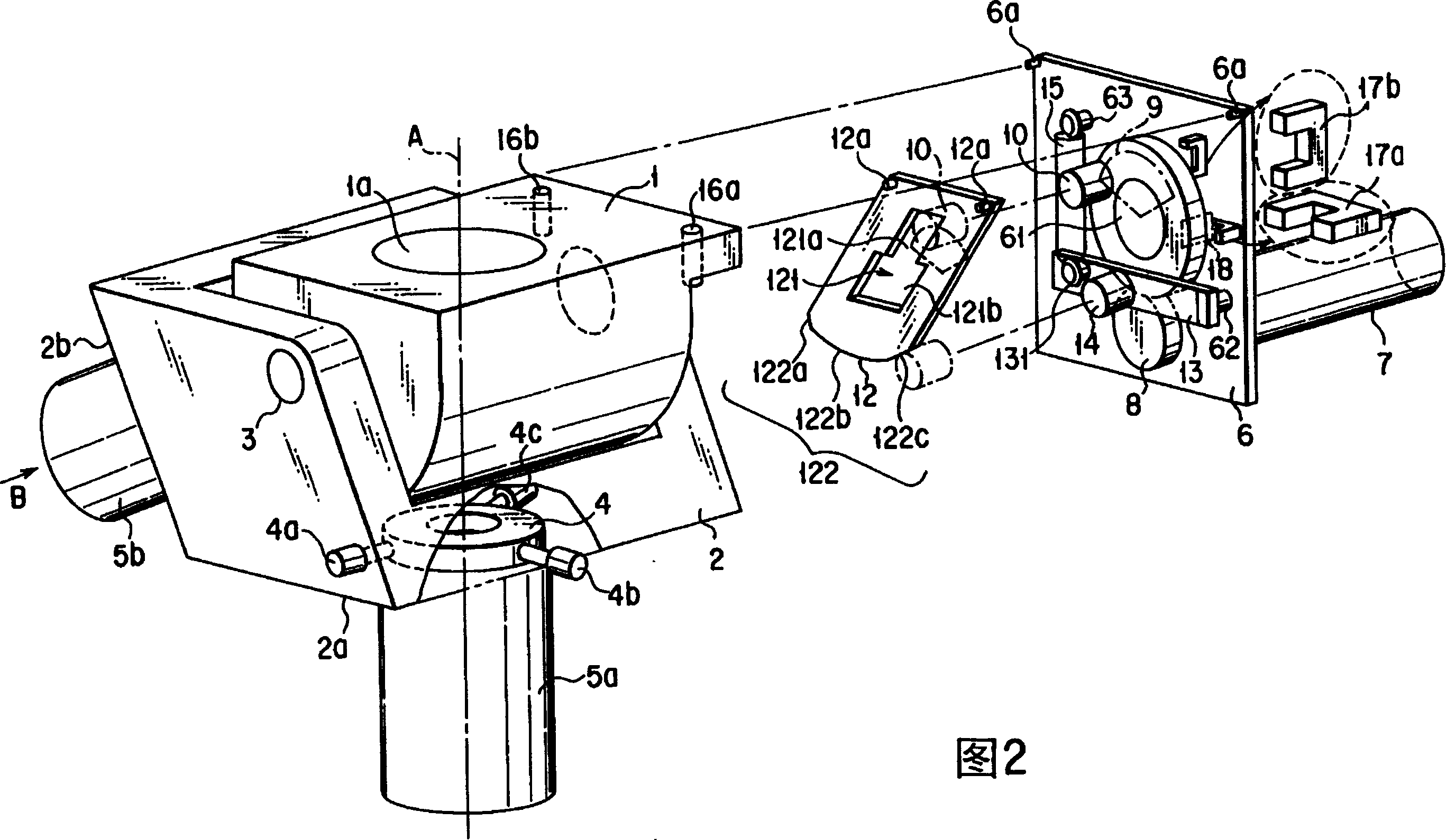 Objective switch-over device