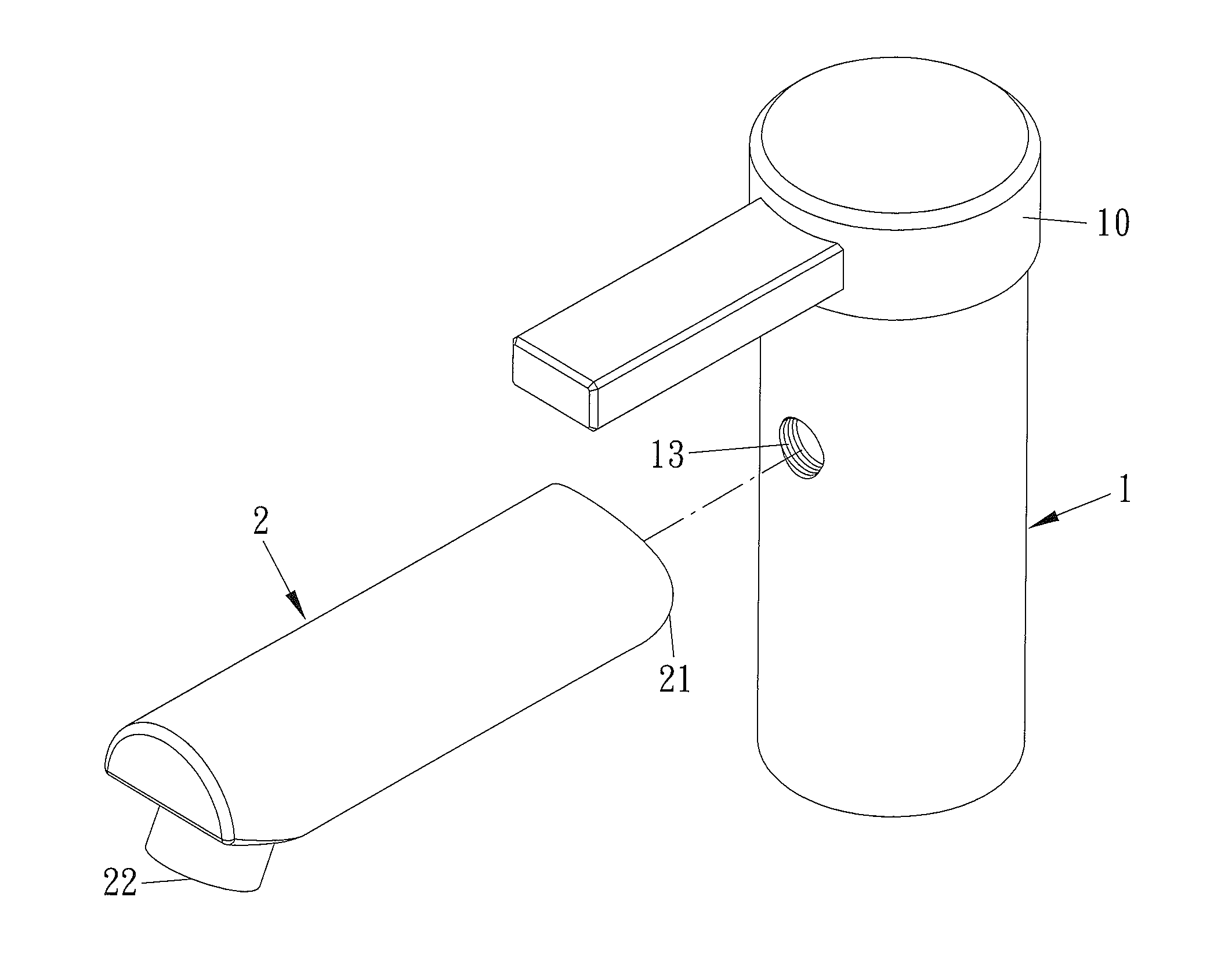 Connecting Structure for Outlet Pipe of Faucet