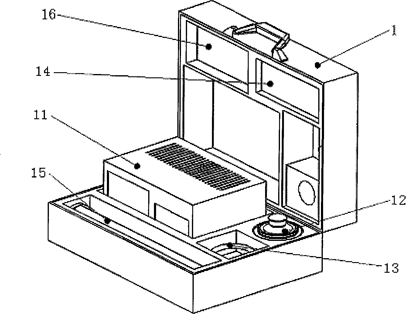 Multifunction air microbe sampling box