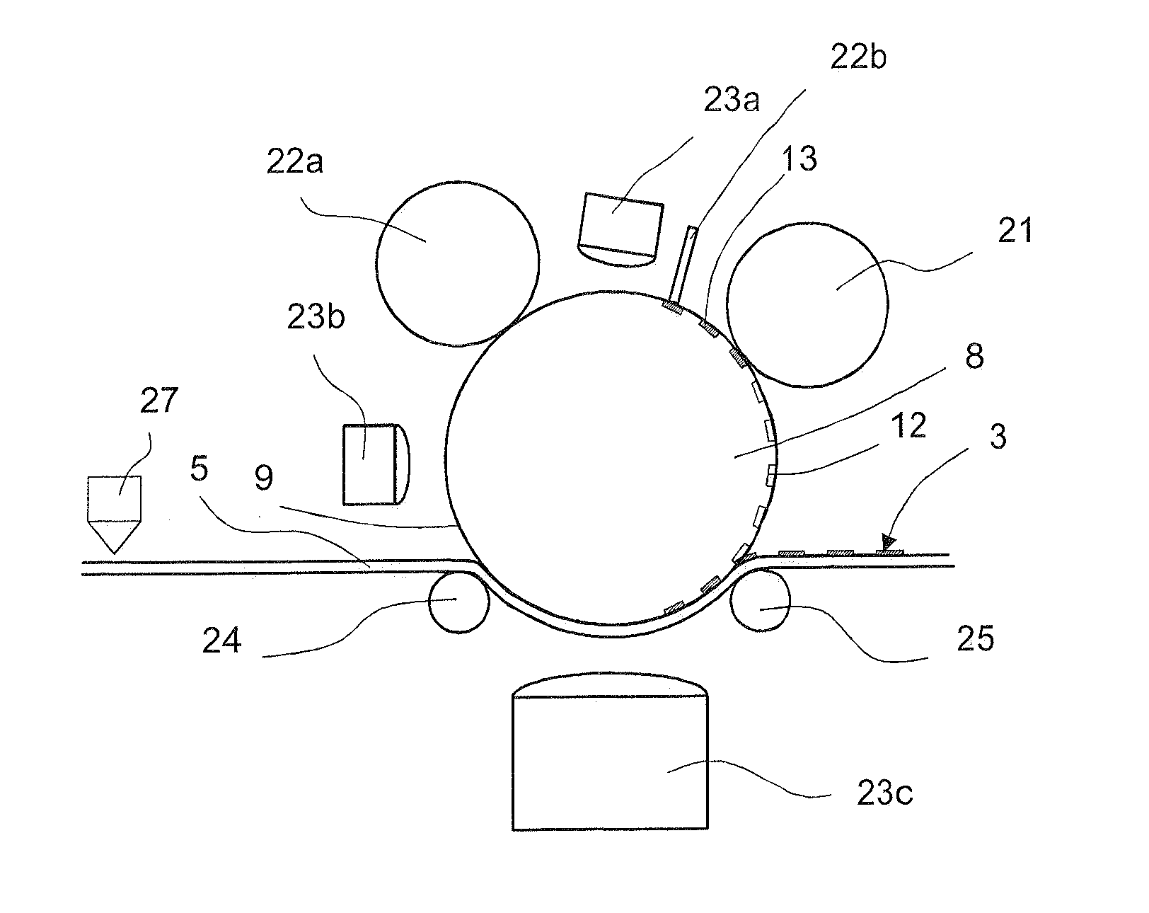 Method for printing product features on a substrate sheet