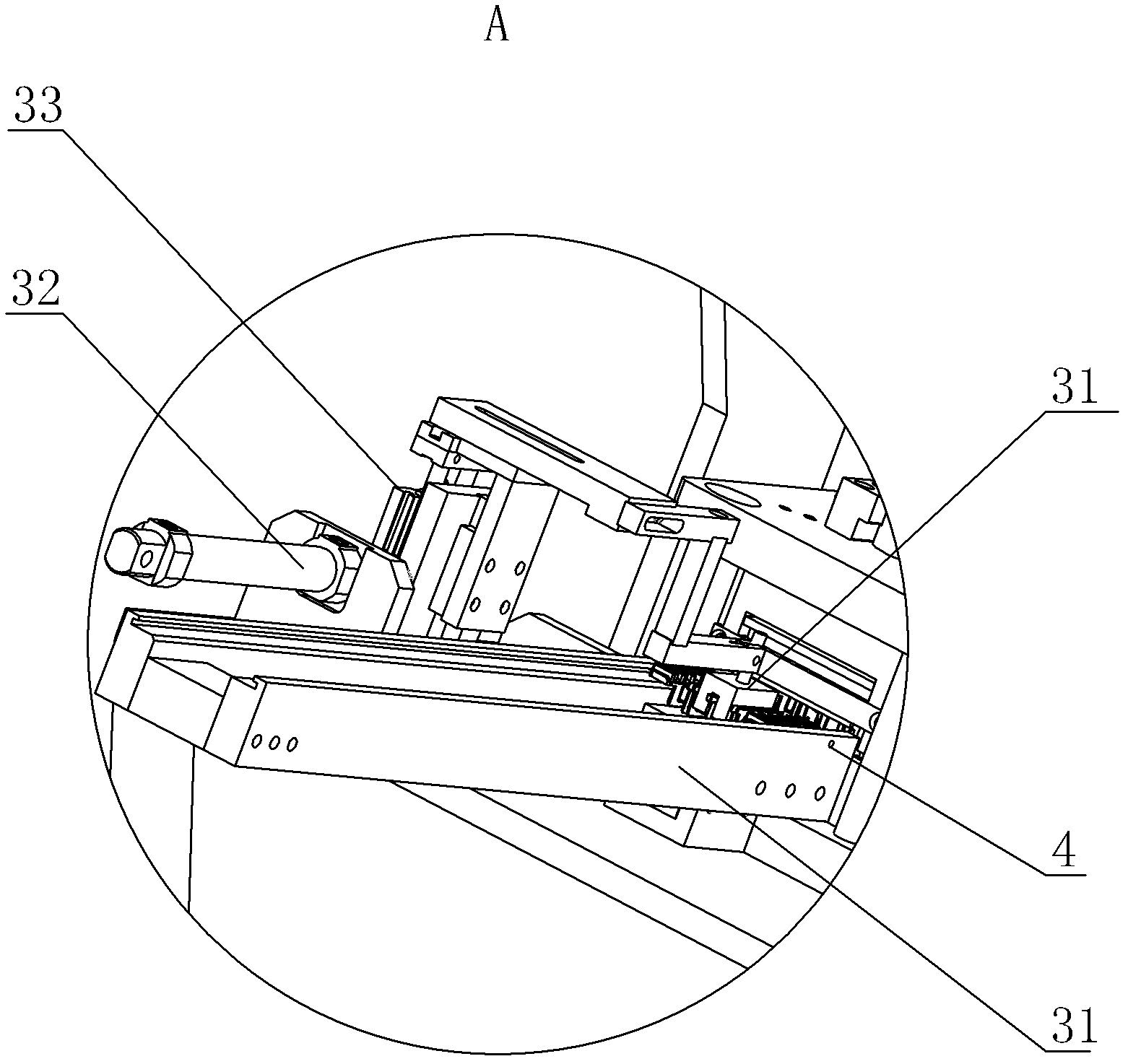 Product pin cutting machine special for pin inserting machine