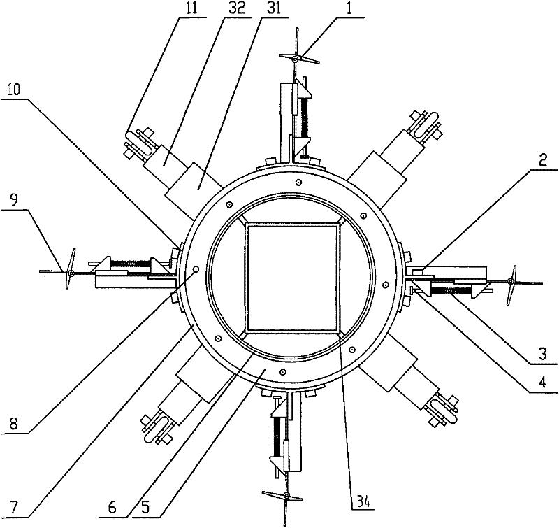 Automatic shot blasting steel shot recovering device in steel pipe