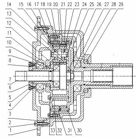 Double output and self-balance planetary reducer