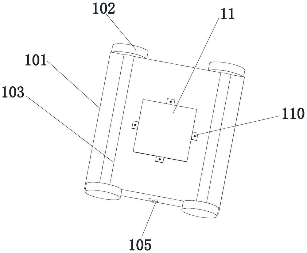 Painting device for maintaining corrosion portion of heating pipeline