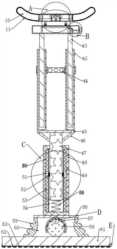 Novel underarm walking stick