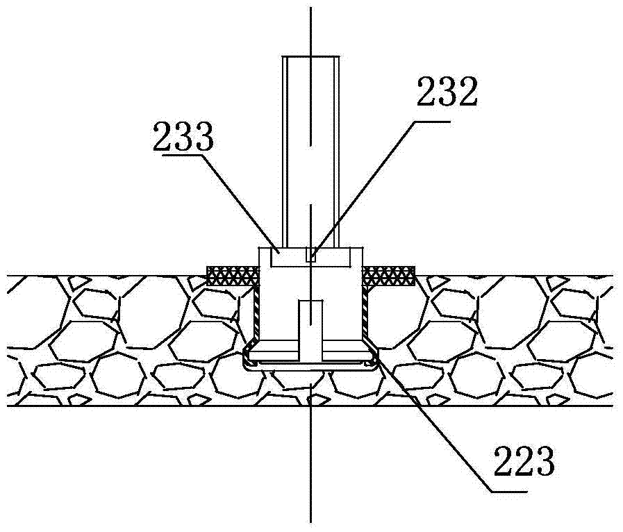 A back bolt and connection structure