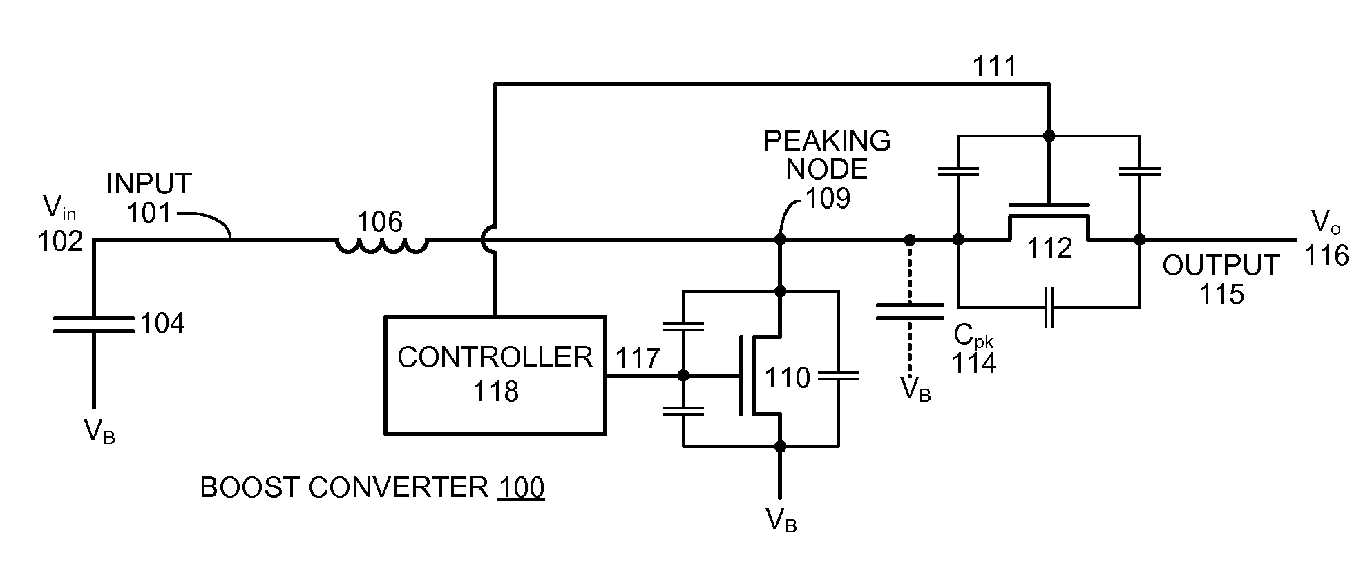 Resonant-recovery power-reduction technique for boost converters