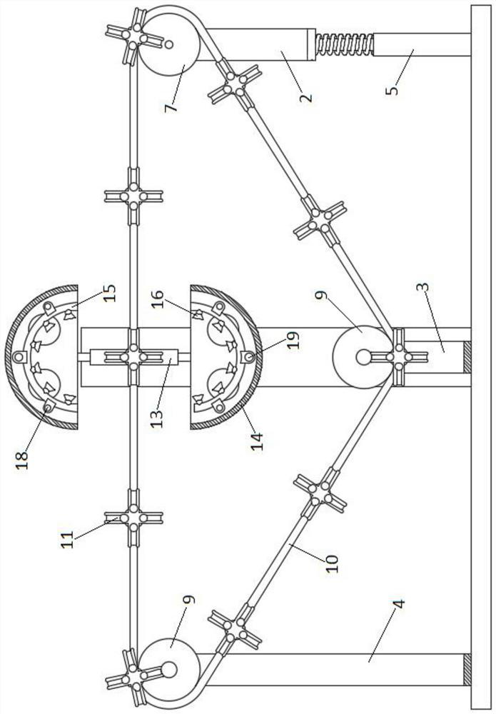 Spraying device for monitoring vertical rod machining