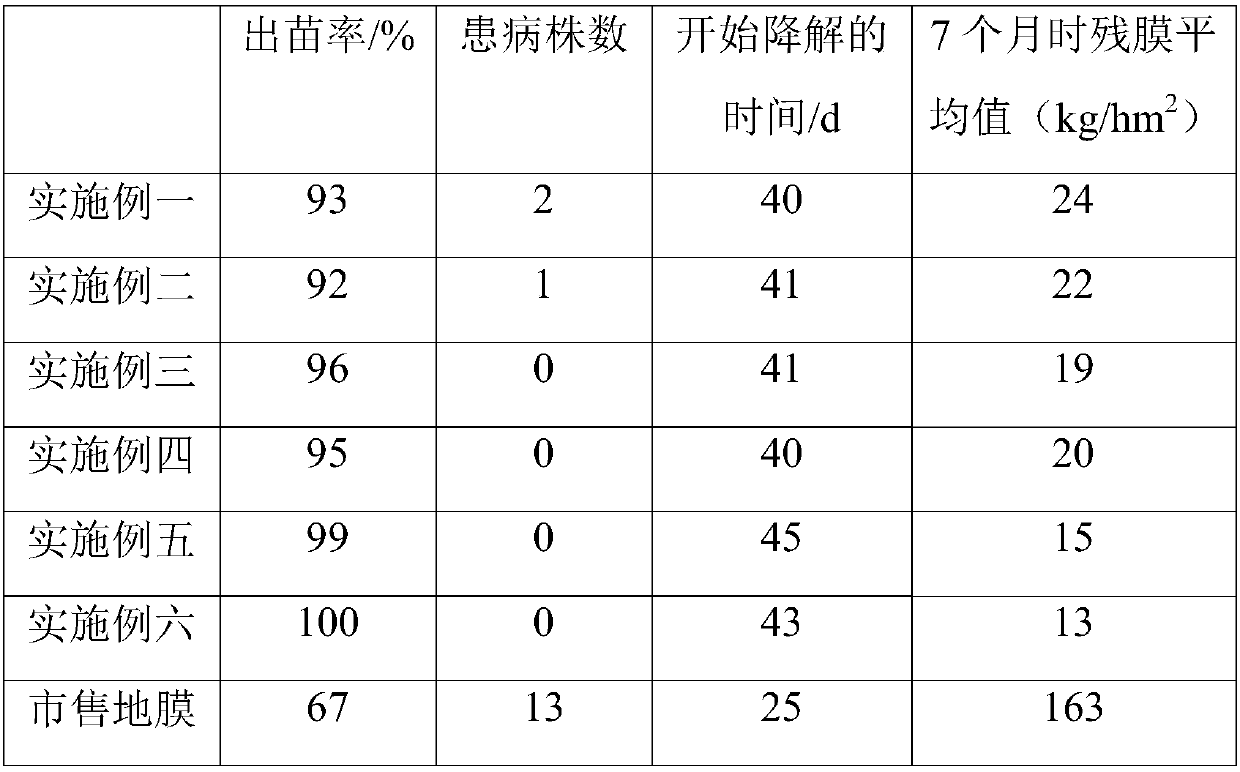 Biodegradable thin film as well as preparation method and application thereof