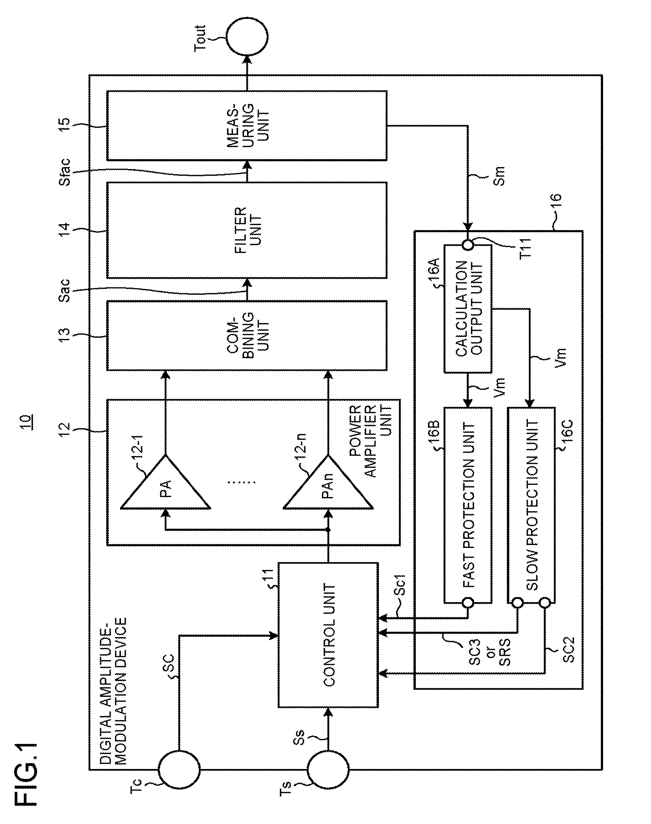 Digital amplitude modulation device and digital amplitude modulation control method