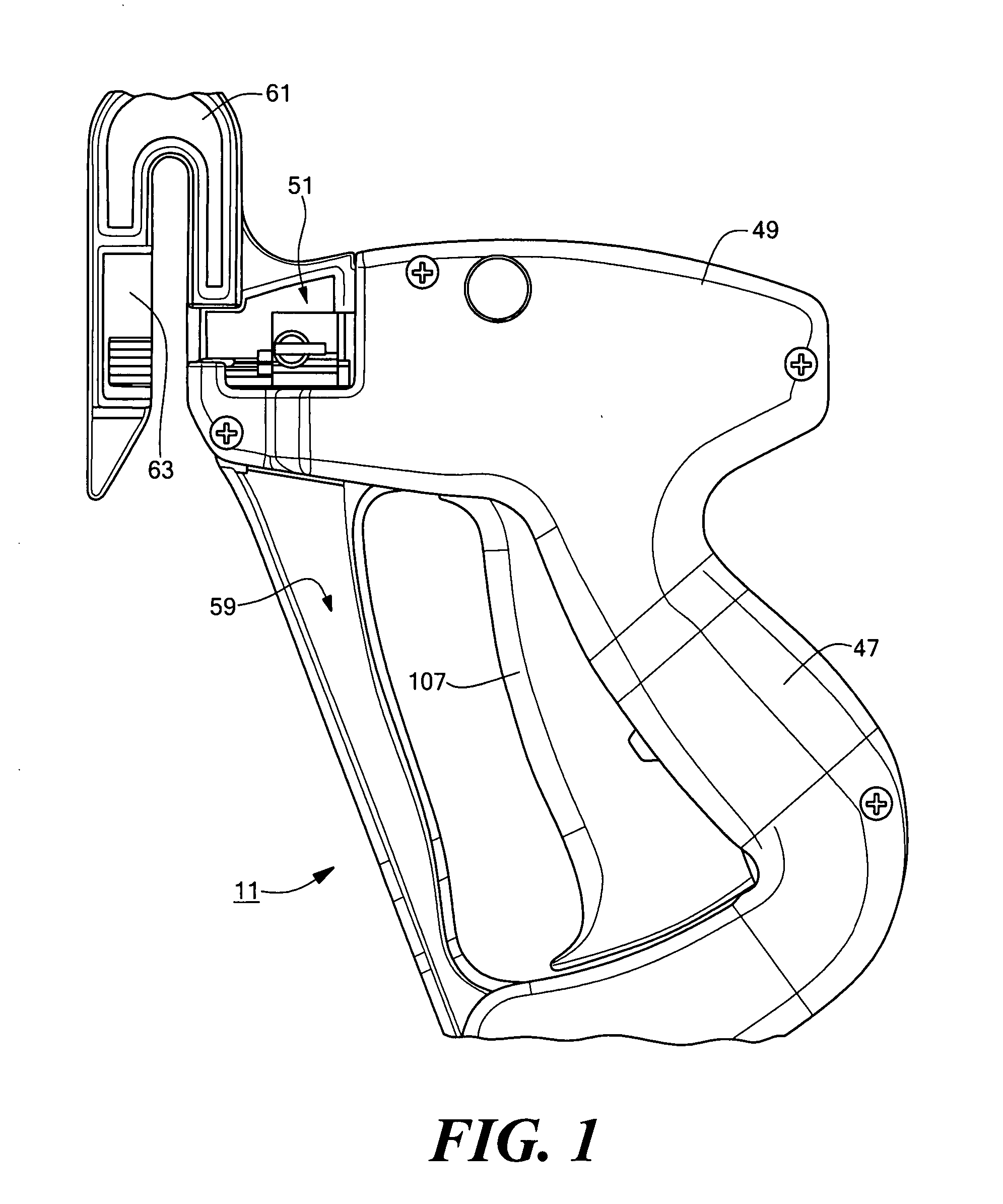 Tool for dispensing plastic fasteners