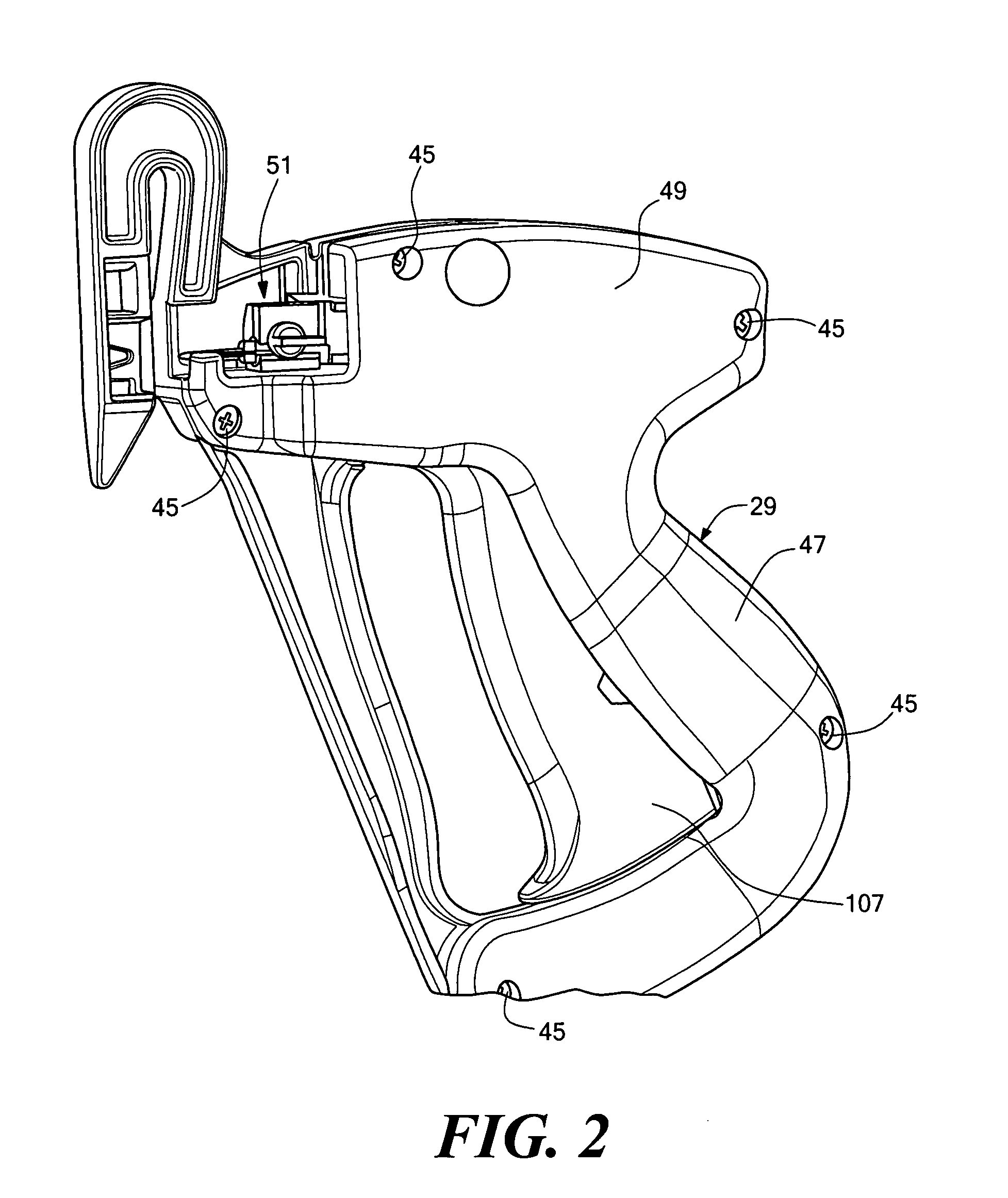 Tool for dispensing plastic fasteners