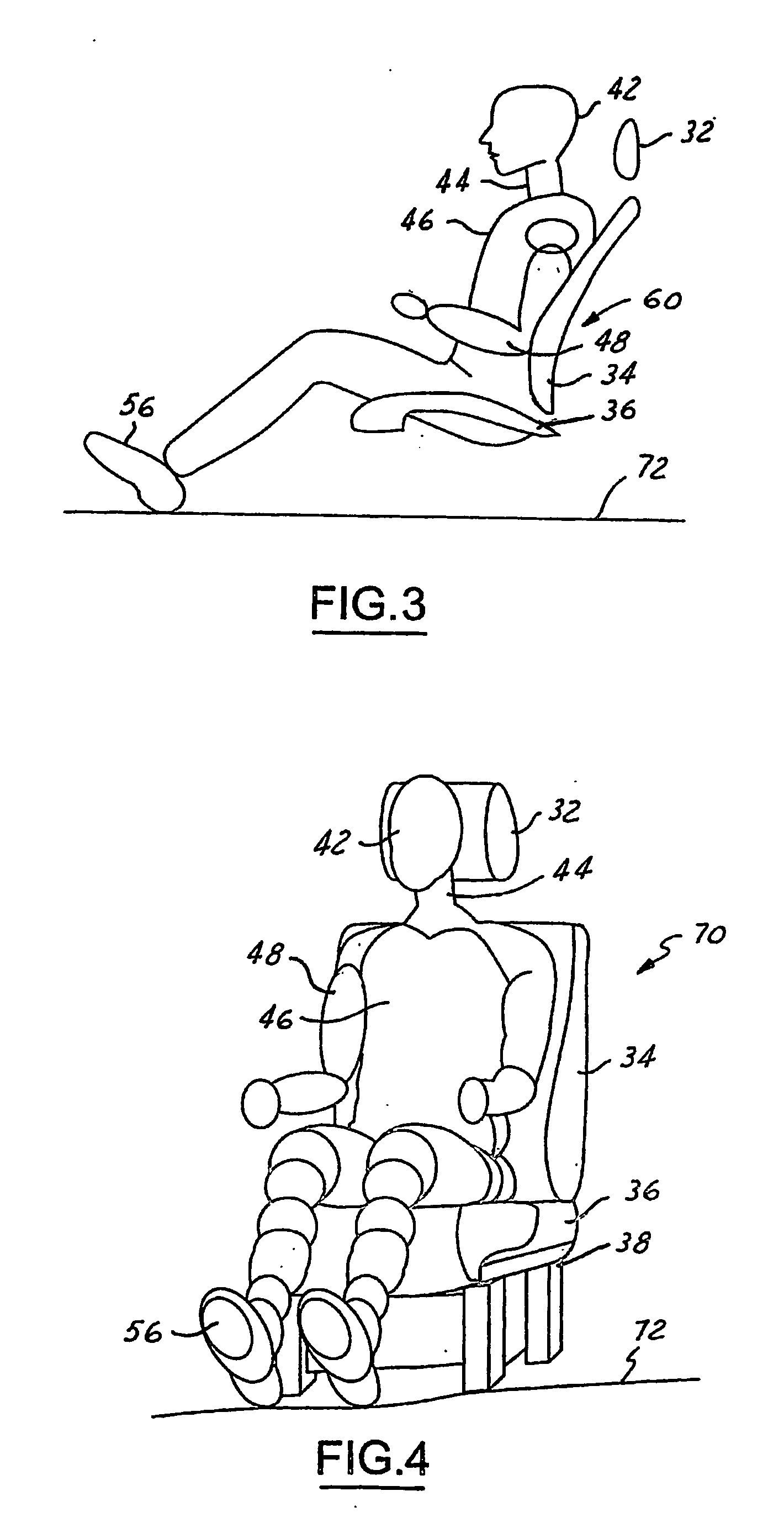 Method of designing automotive seat assemblies for rear impact performance