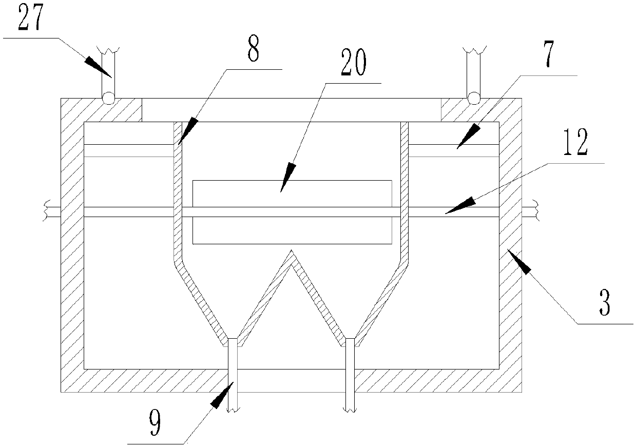 Device for performing lifting concrete pouring on building wall faces