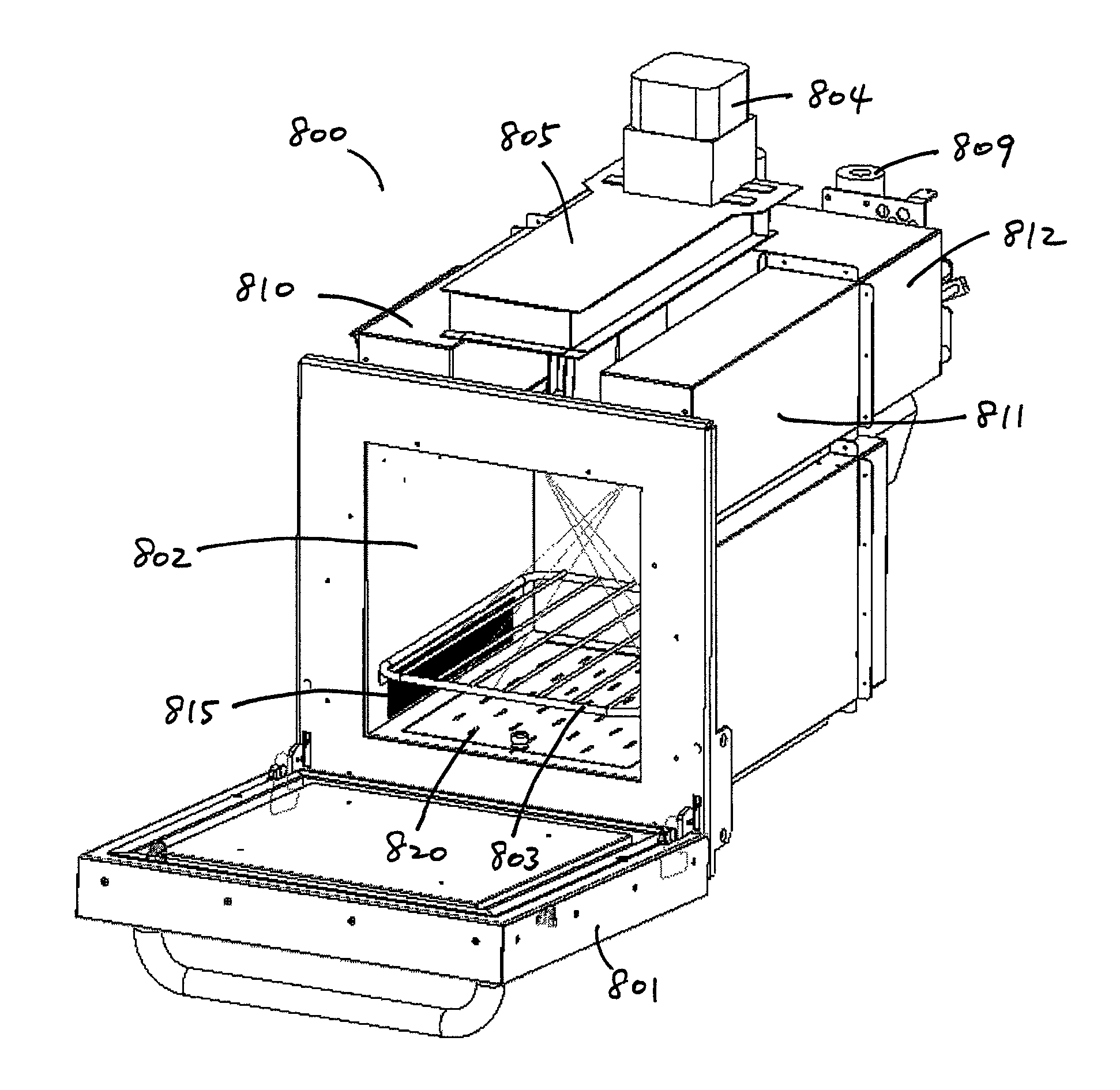 High-speed cooking oven with optimized cooking efficiency
