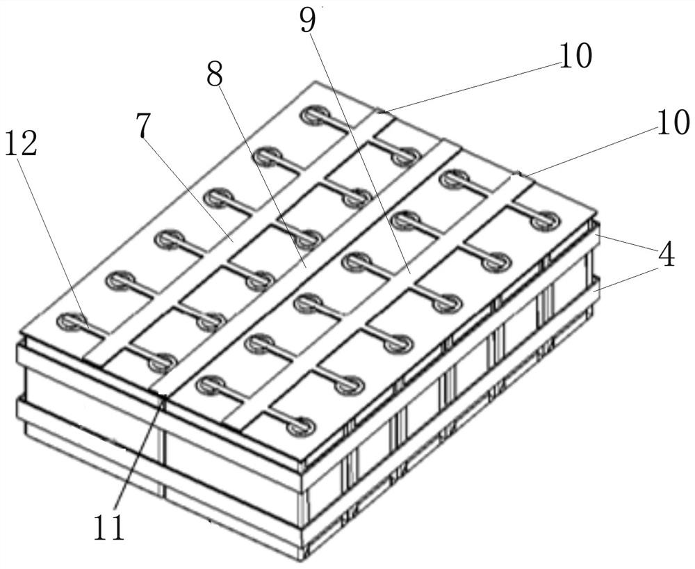 Power battery module of electric ship