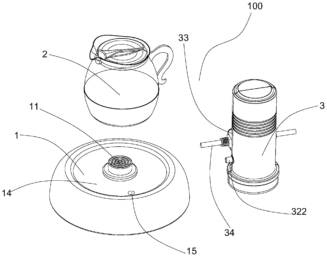 Automatic water feeding cup