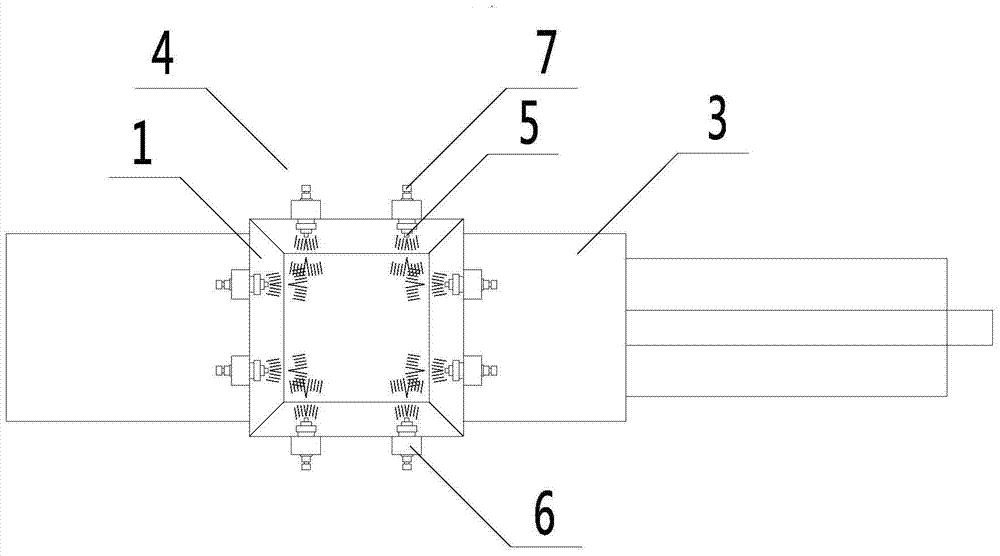 An automatic oil-wet packing device for hemp fiber