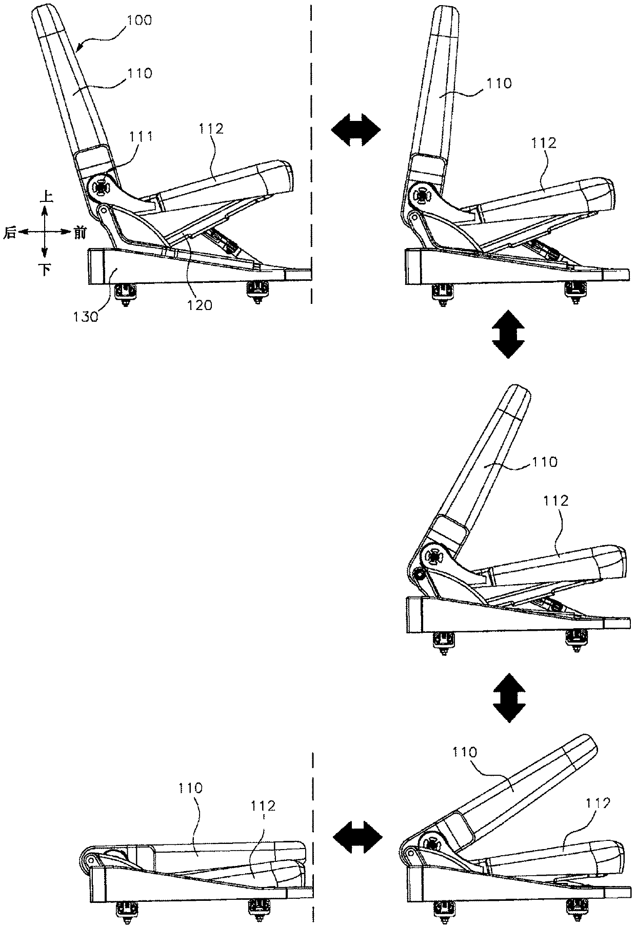 Auxiliary seat storage structure