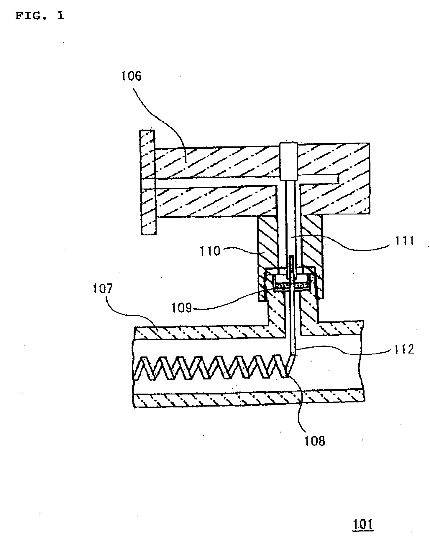 Structure of coaxial-to-waveguide transition and traveling wave tube