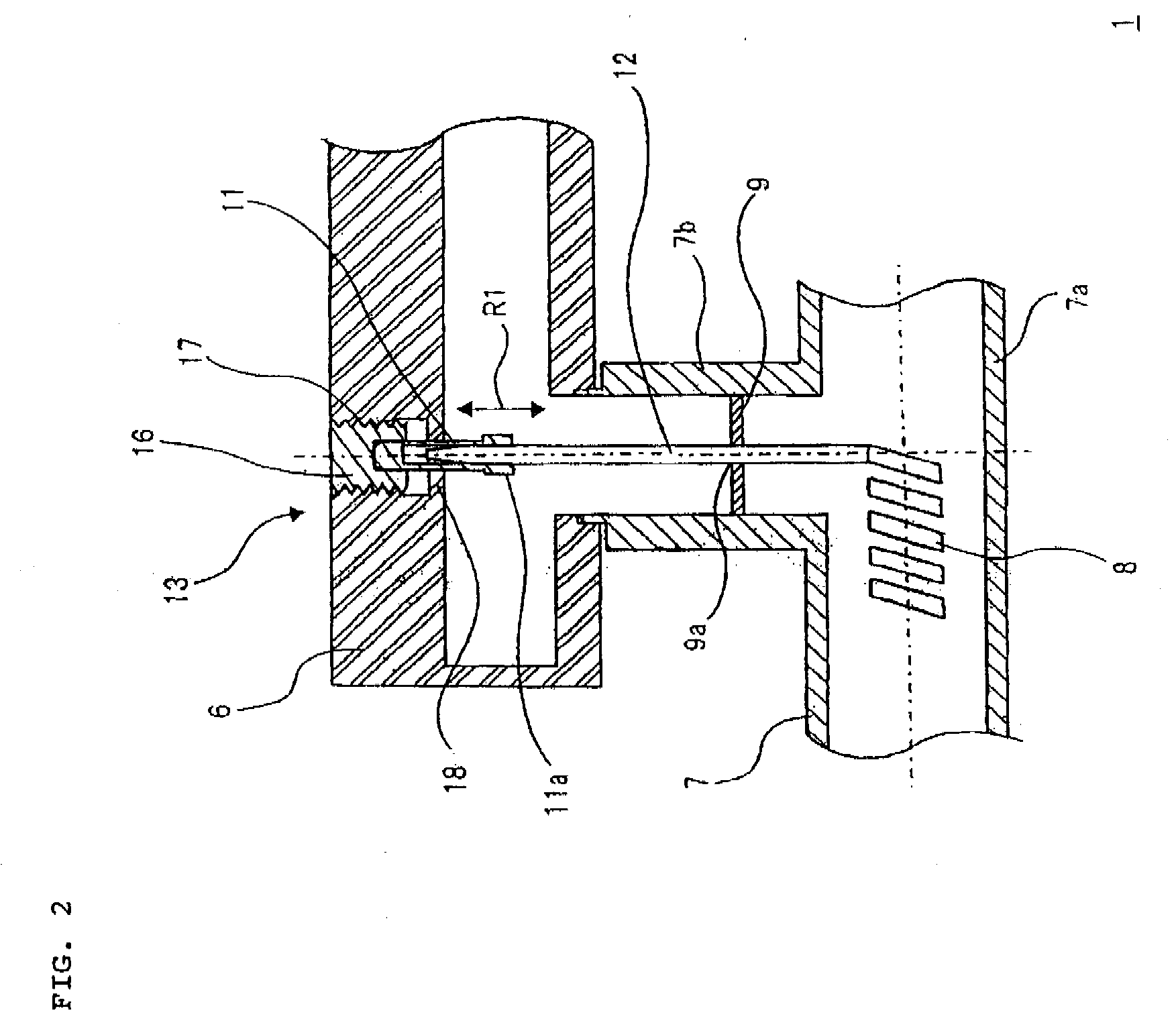 Structure of coaxial-to-waveguide transition and traveling wave tube