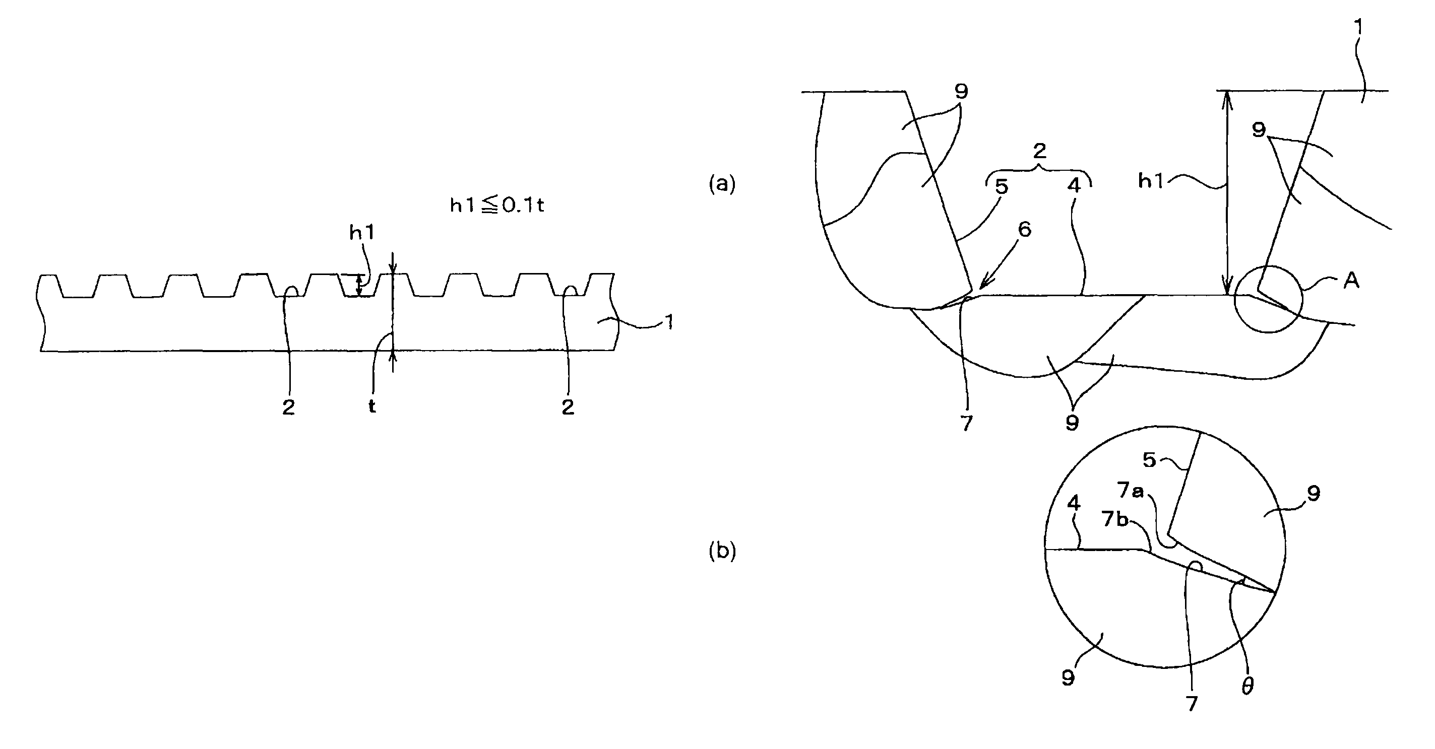 Metal plate for heat exchange and method for manufacturing metal plate for heat exchange