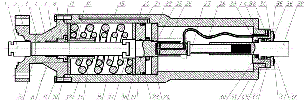 High-reliability underwater gate valve execution mechanism