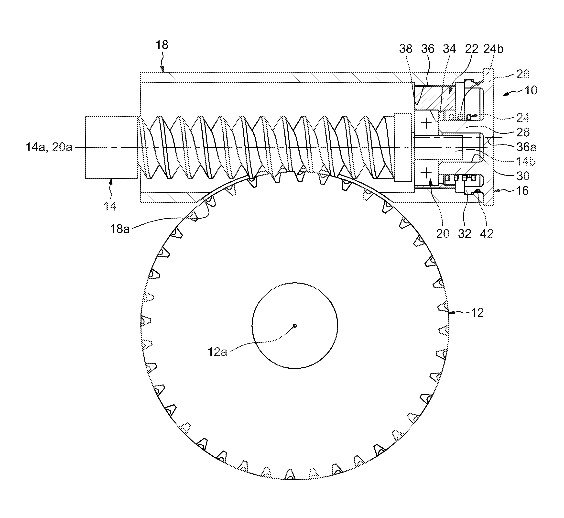 Wear-Compensation Device For A Gear