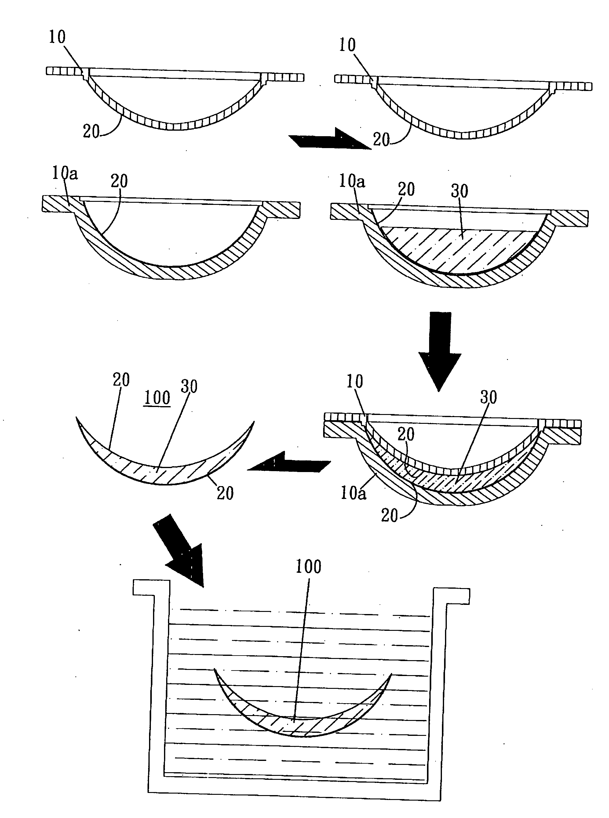 Method for manufacturing a silicone contact lens having a hydrophilic surface