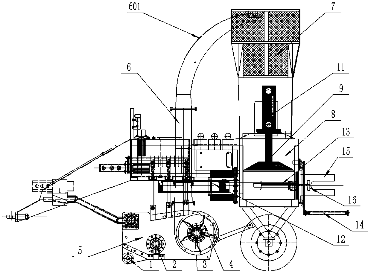 Straw picking and bundling machine