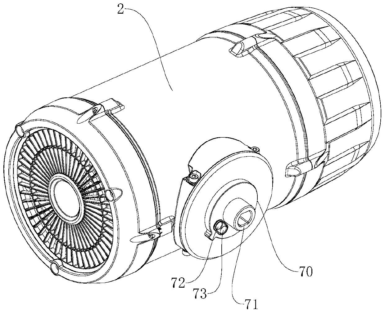 Pan-tilt device used for supporting atomizing device, atomizing assembly and moving equipment