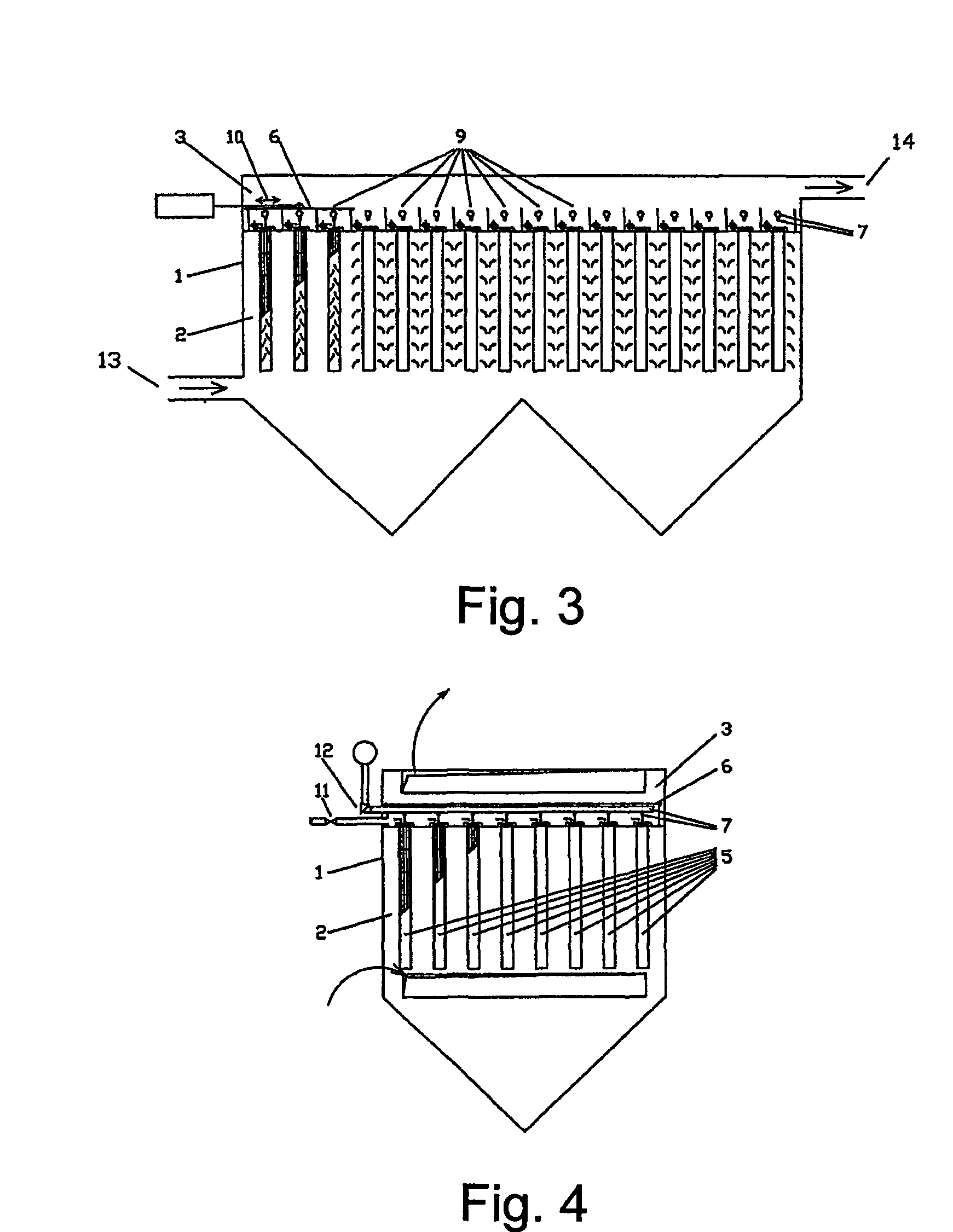 Cleaning process for cleaning filtration material of a gas filter and a device for carrying out the process