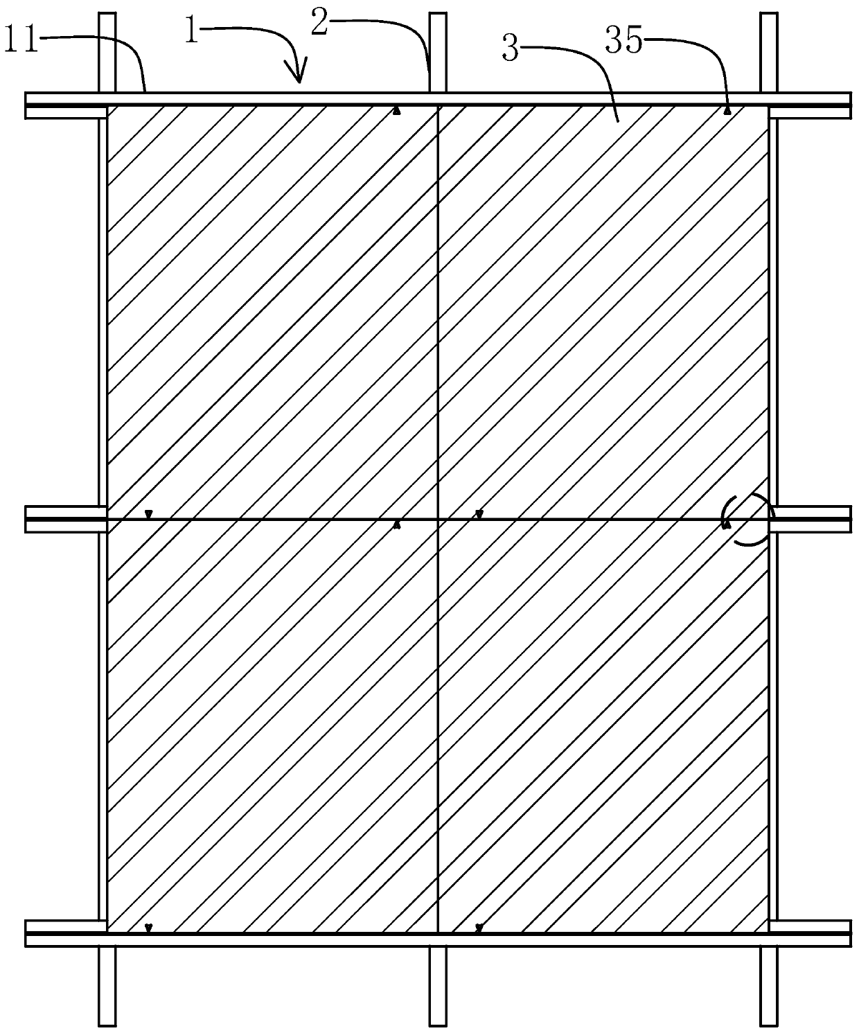 A building exterior wall structure and construction method thereof