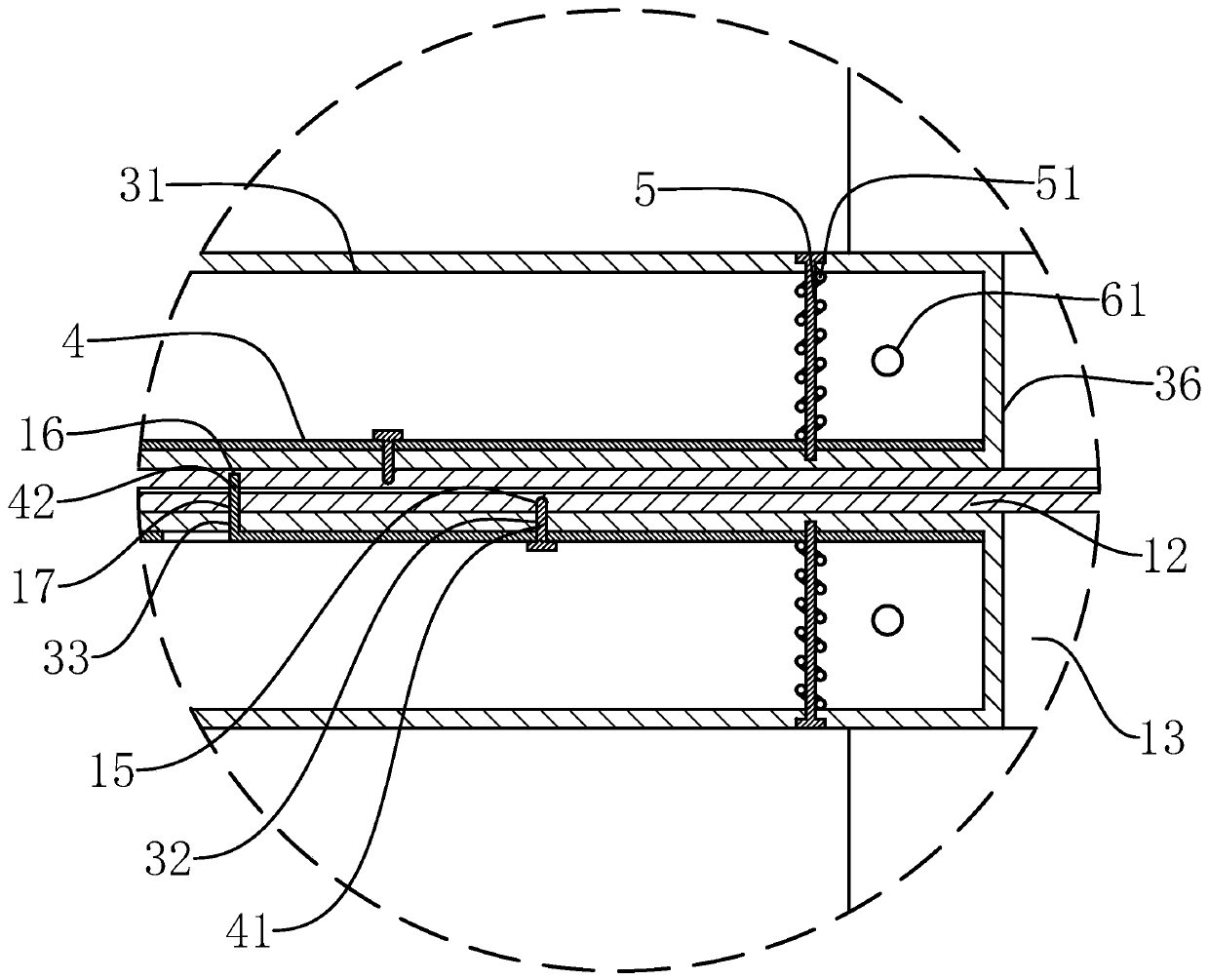 A building exterior wall structure and construction method thereof