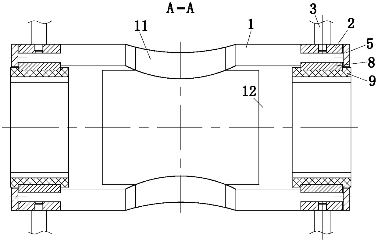 An agricultural plant protection water pipe support