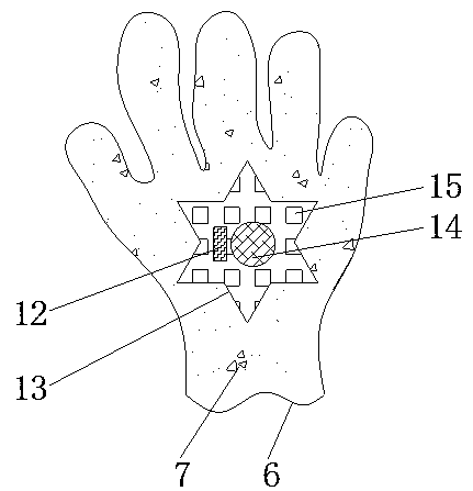 Glove for palm dust sample collection for dermal exposure assessment