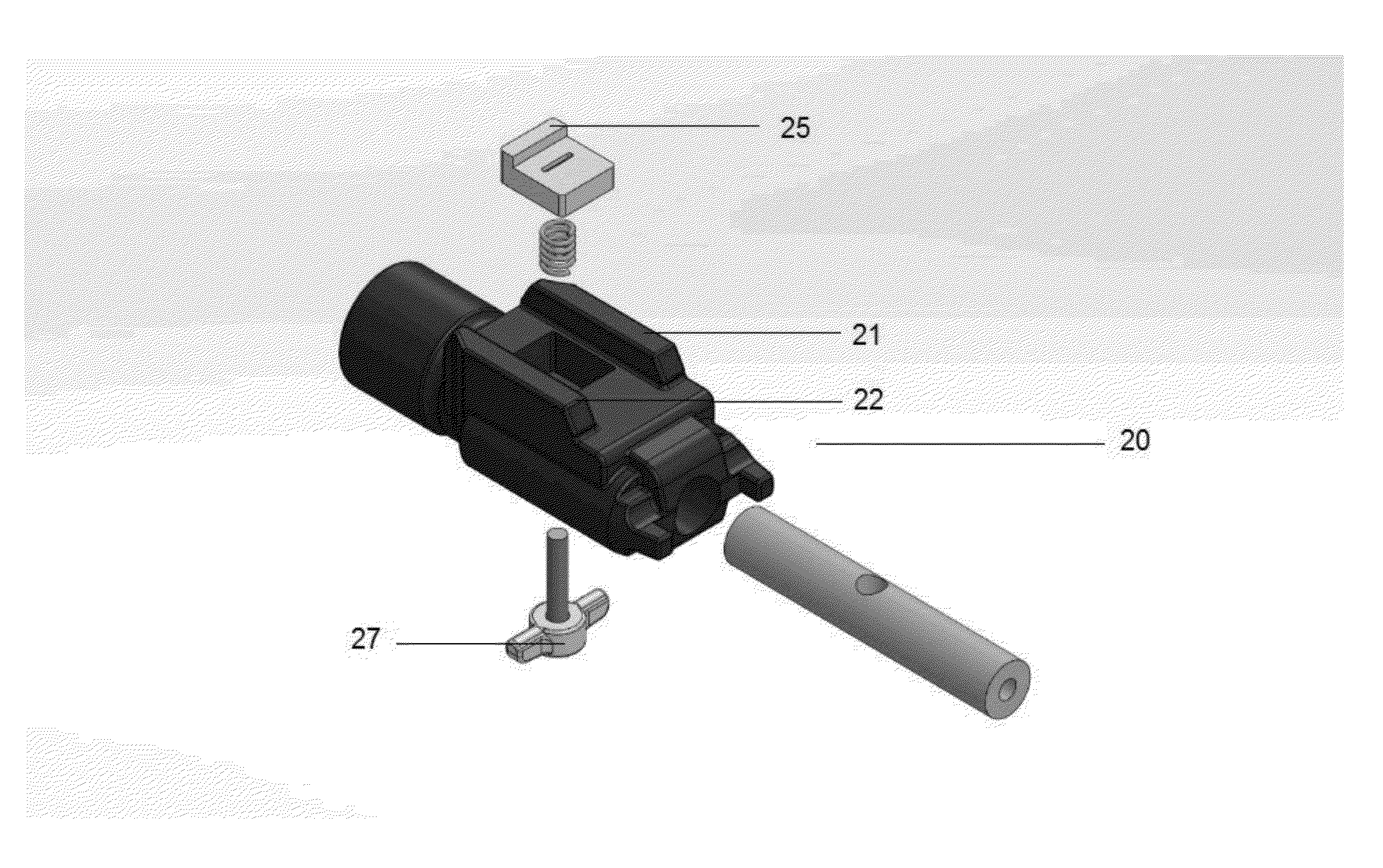 Mechanism for attachment of accessories to gun