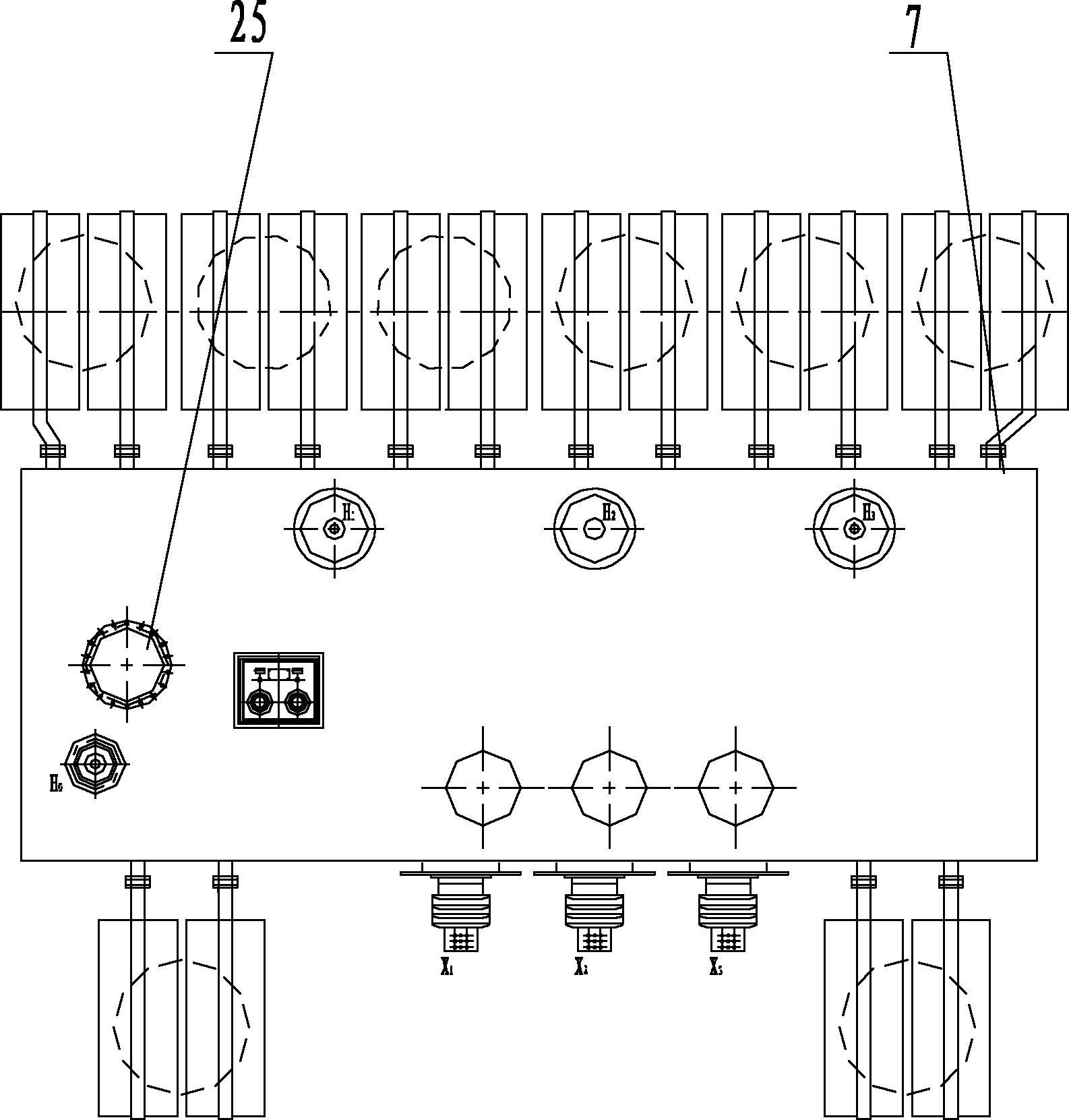 Transformer for realizing voltage change through changeover of leads