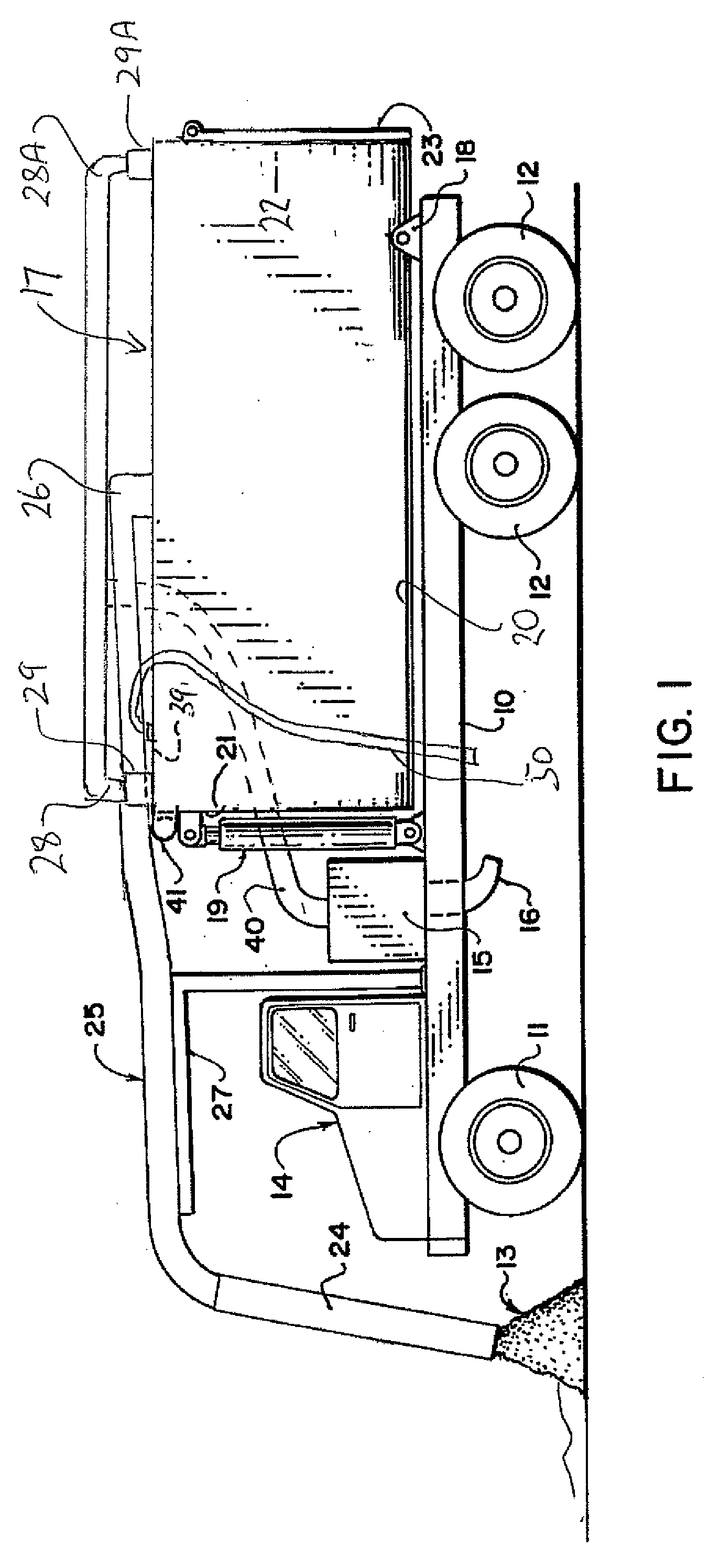 Material separation system for vacuum truck