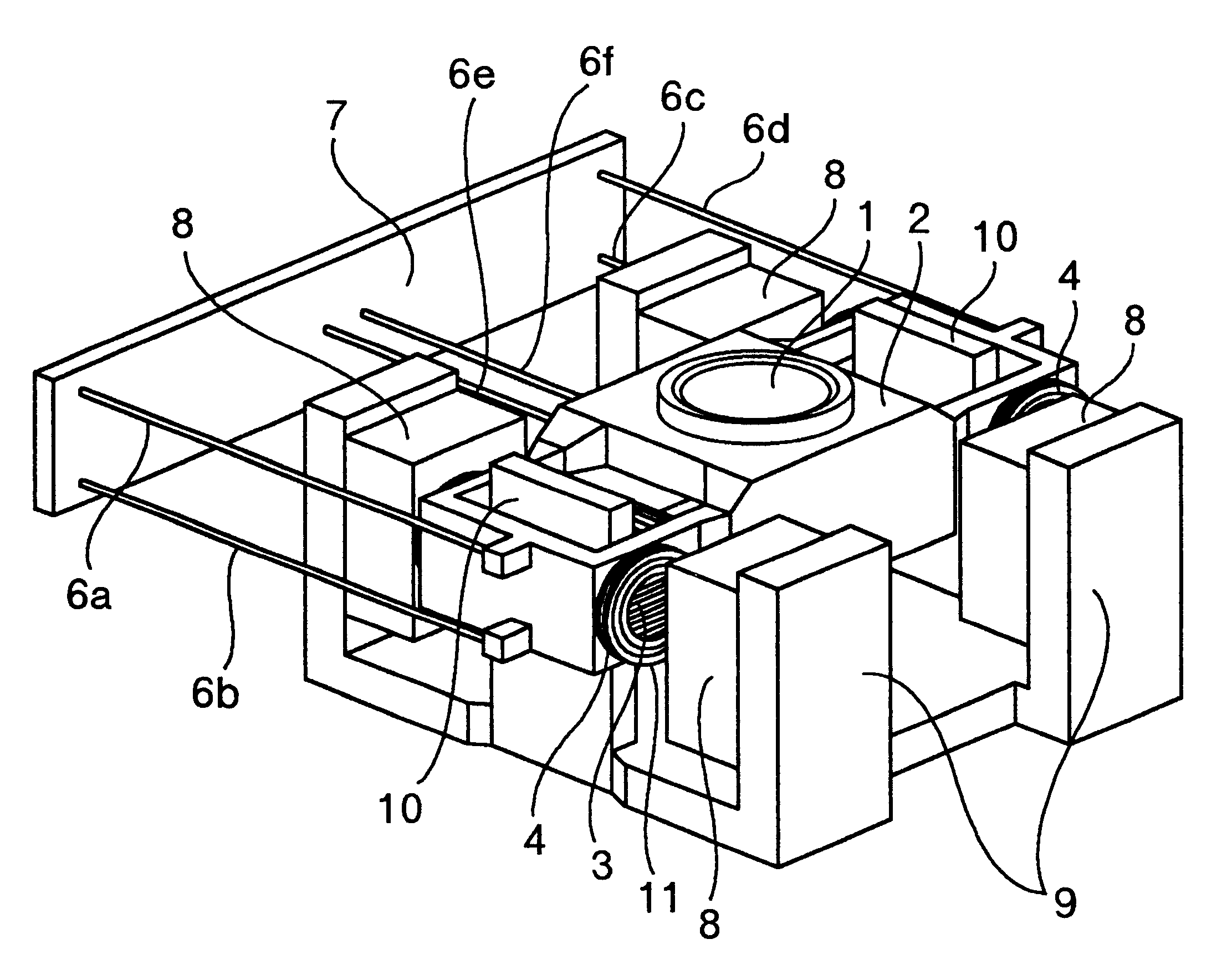 Objective lens driving device and optical disc apparatus
