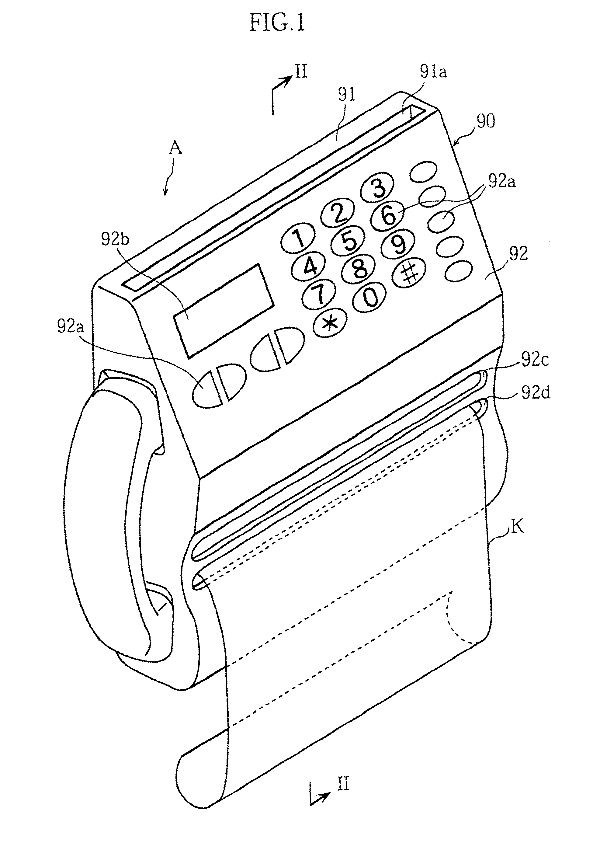 Wall-mounting image processing apparatus