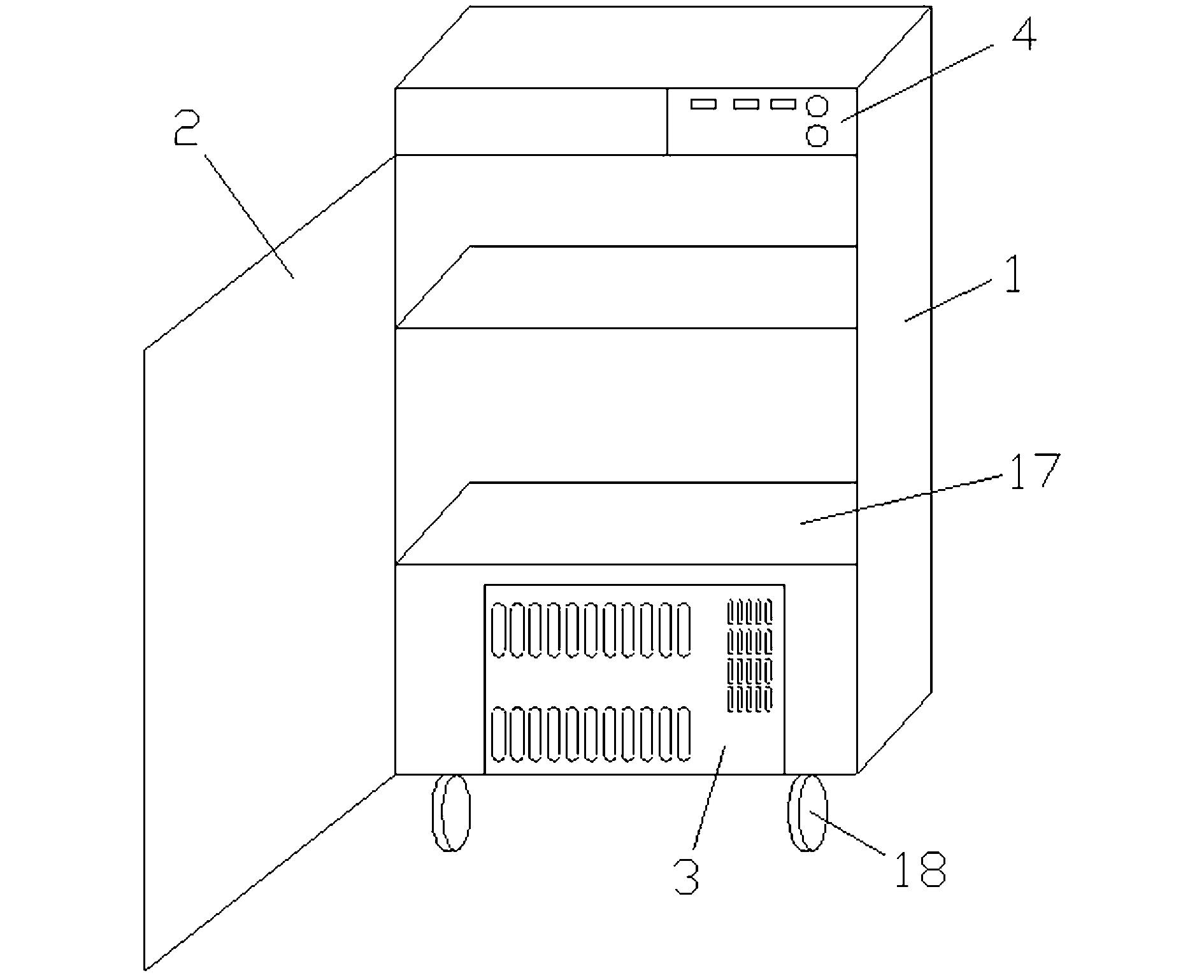 Electronic moisture-proof cabinet